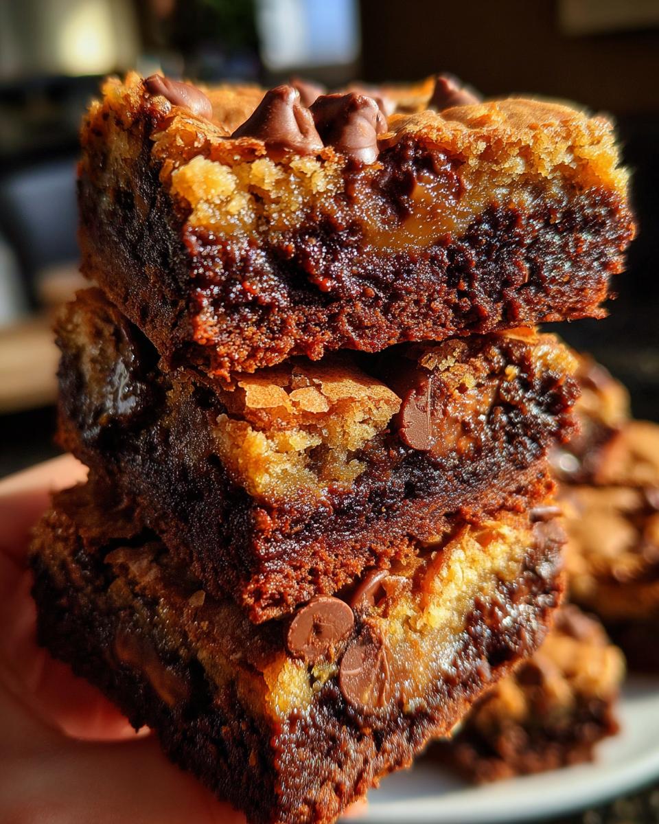 Brookie (Brownie + Cookie) Bars - detail 1