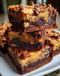 Brookie (Brownie + Cookie) Bars