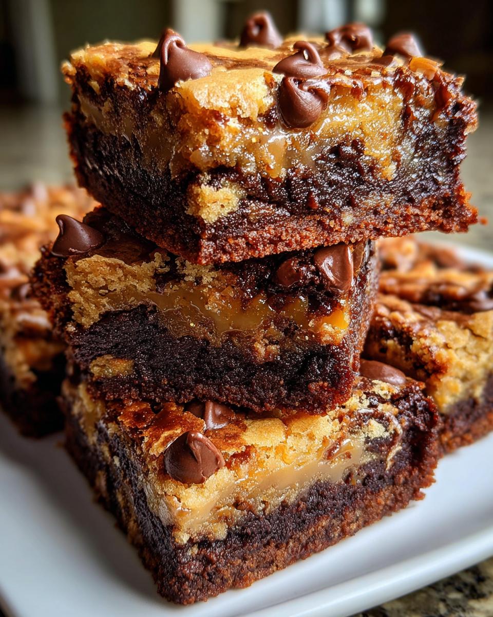 Brookie (Brownie + Cookie) Bars