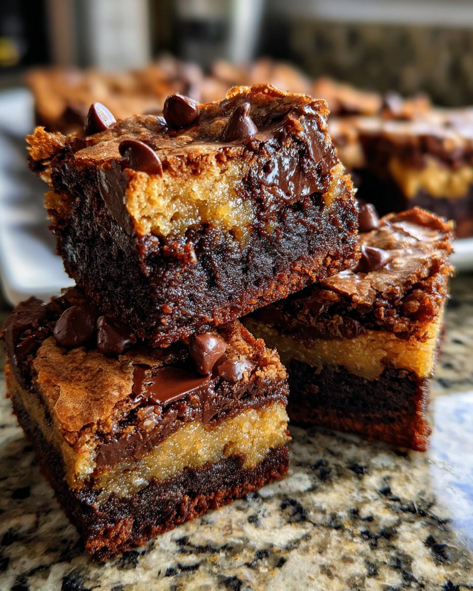 Brookie (Brownie + Cookie) Bars - detail 2