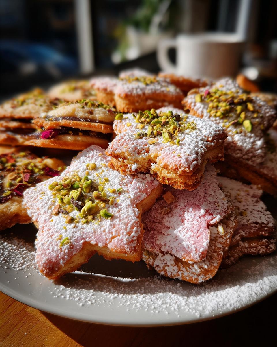 Cardamom Rose Shortbread