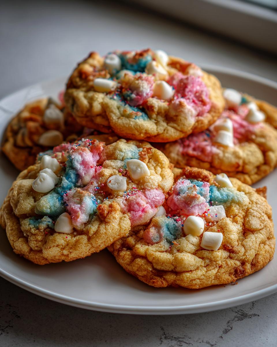Cotton Candy Cloud Cookies