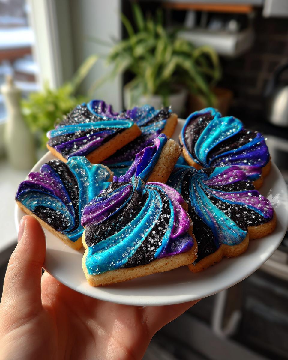 Galaxy Swirl Sugar Cookies - detail 2