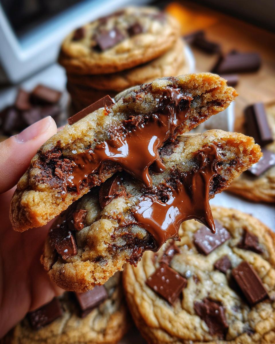 Nutella-Filled Chocolate Chunk Cookies - detail 1