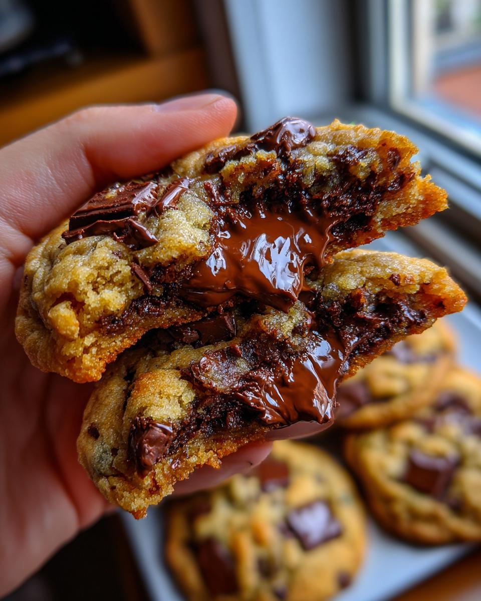 Nutella-Filled Chocolate Chunk Cookies - detail 2