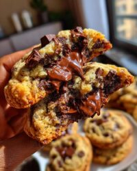 Nutella-Filled Chocolate Chunk Cookies