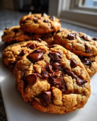 Vegan Tahini Chocolate Chip Cookies