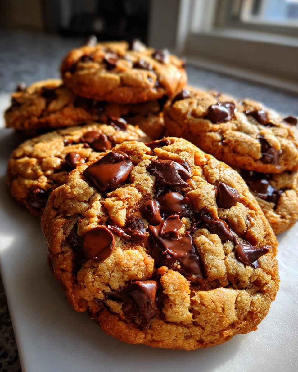 Vegan Tahini Chocolate Chip Cookies