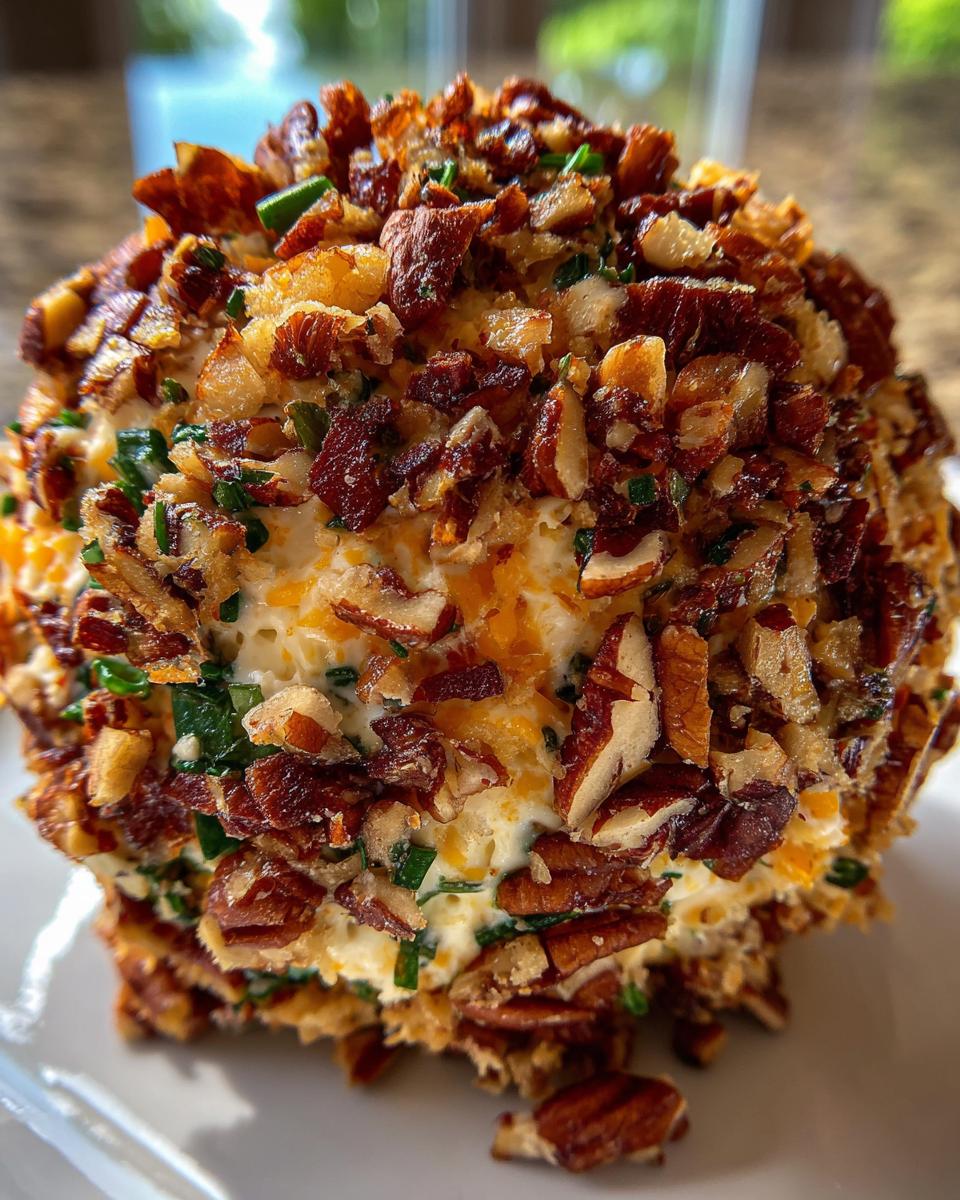 bacon ranch cheese ball - detail 1