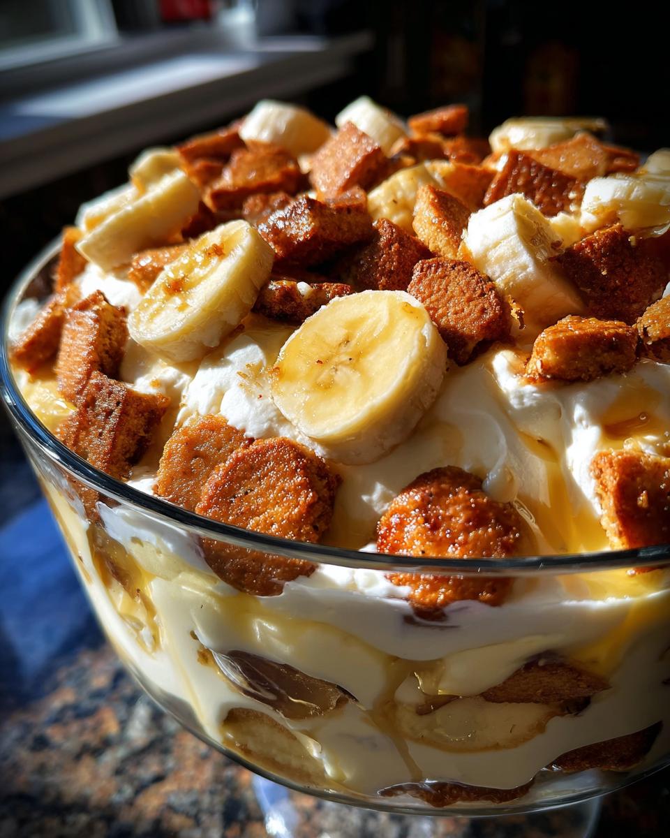 banana pudding with chessman cookies - detail 1