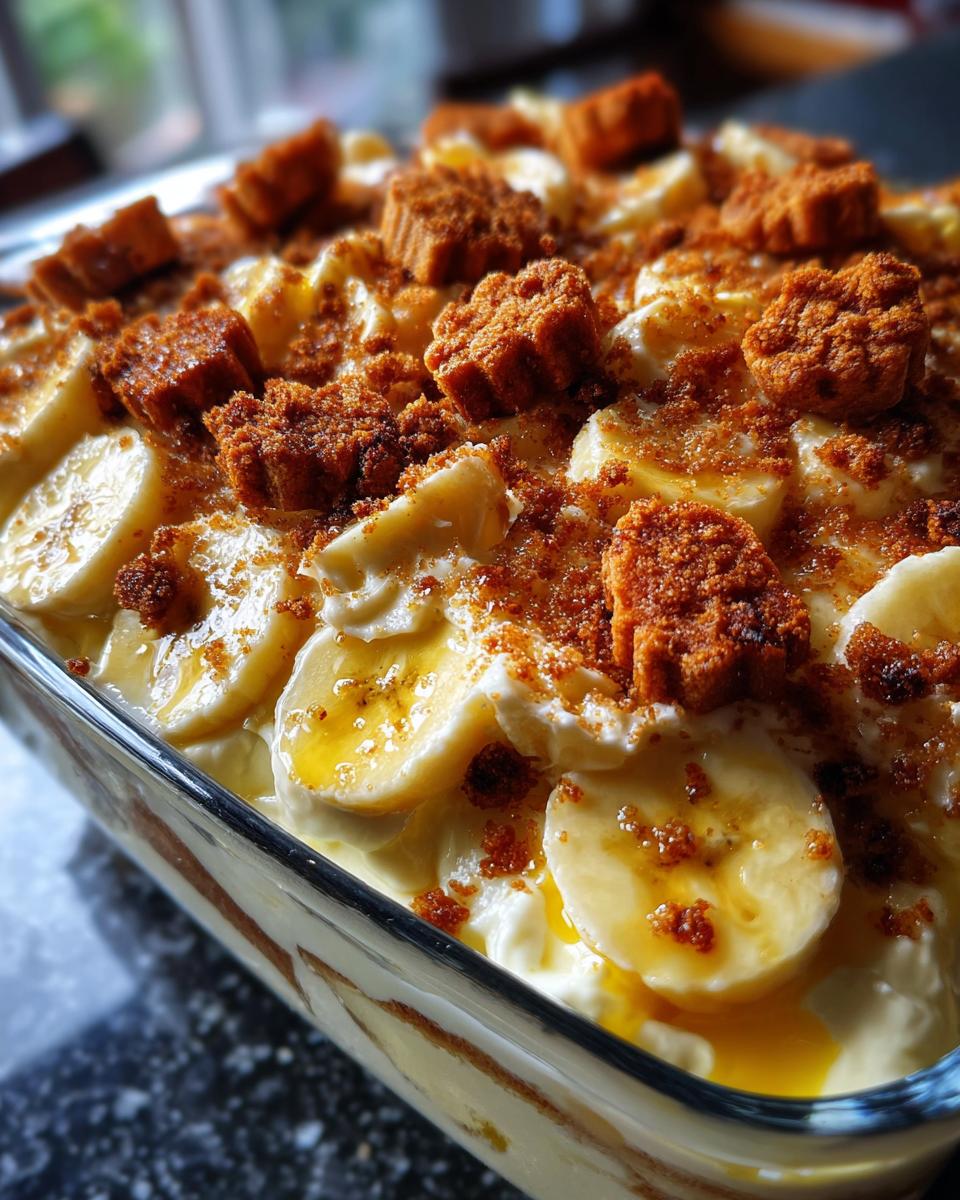 banana pudding with chessman cookies - detail 2
