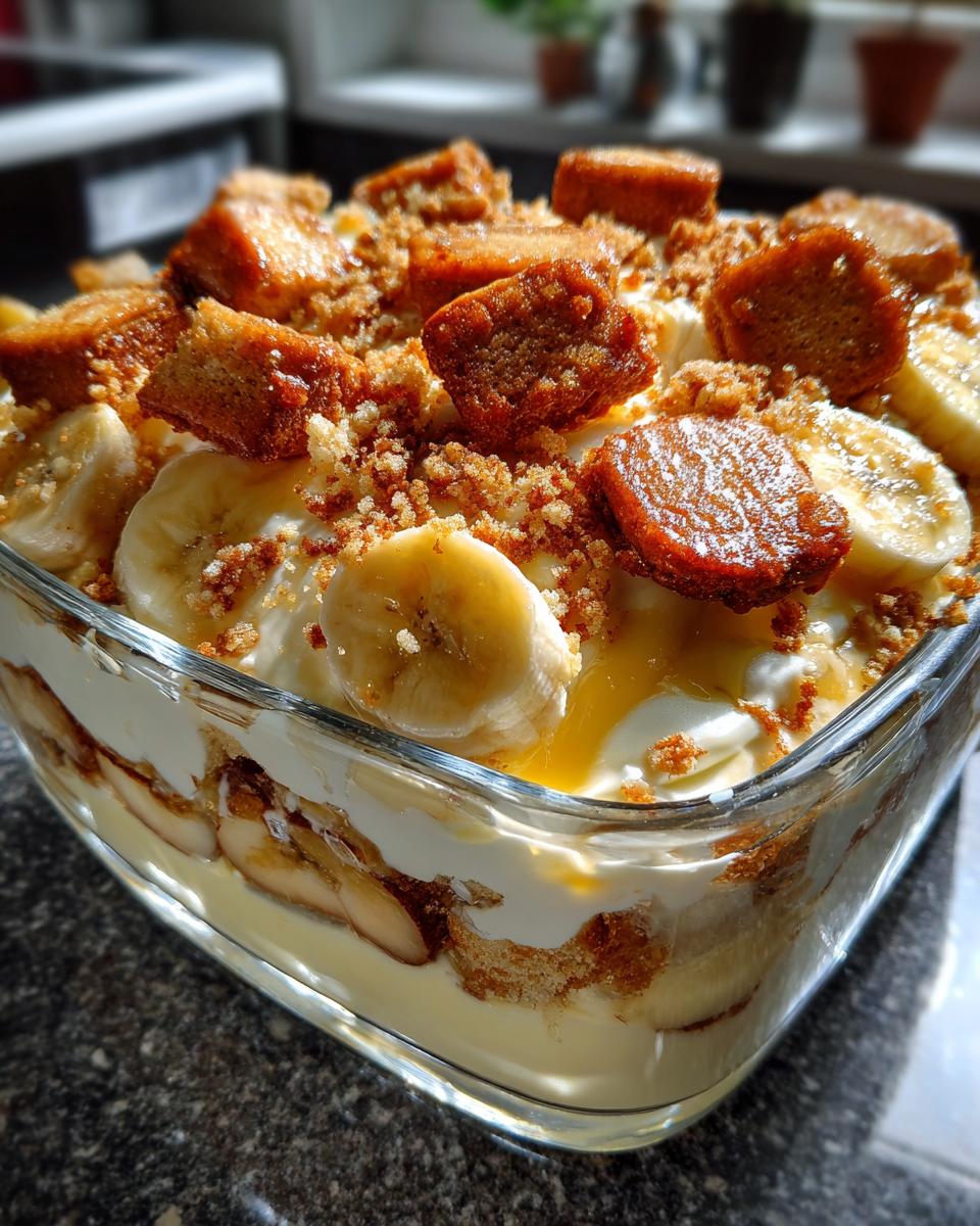 banana pudding with chessman cookies