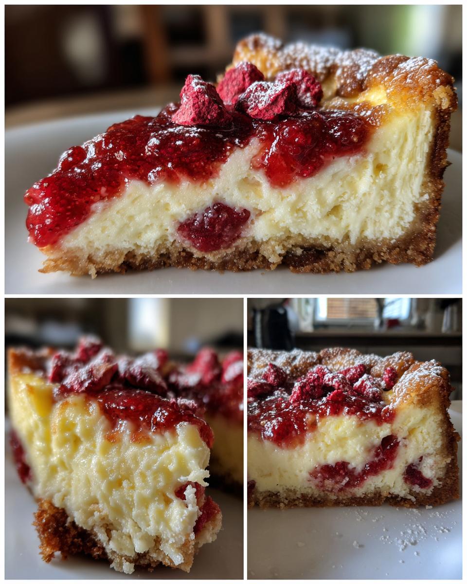 berrylicious strawberry crunch cheesecake - detail 1