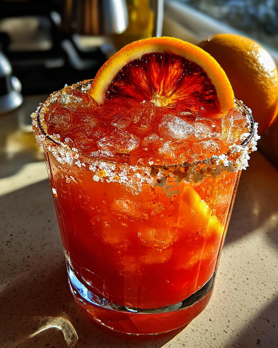 blood orange margarita cocktail recipe - detail 1