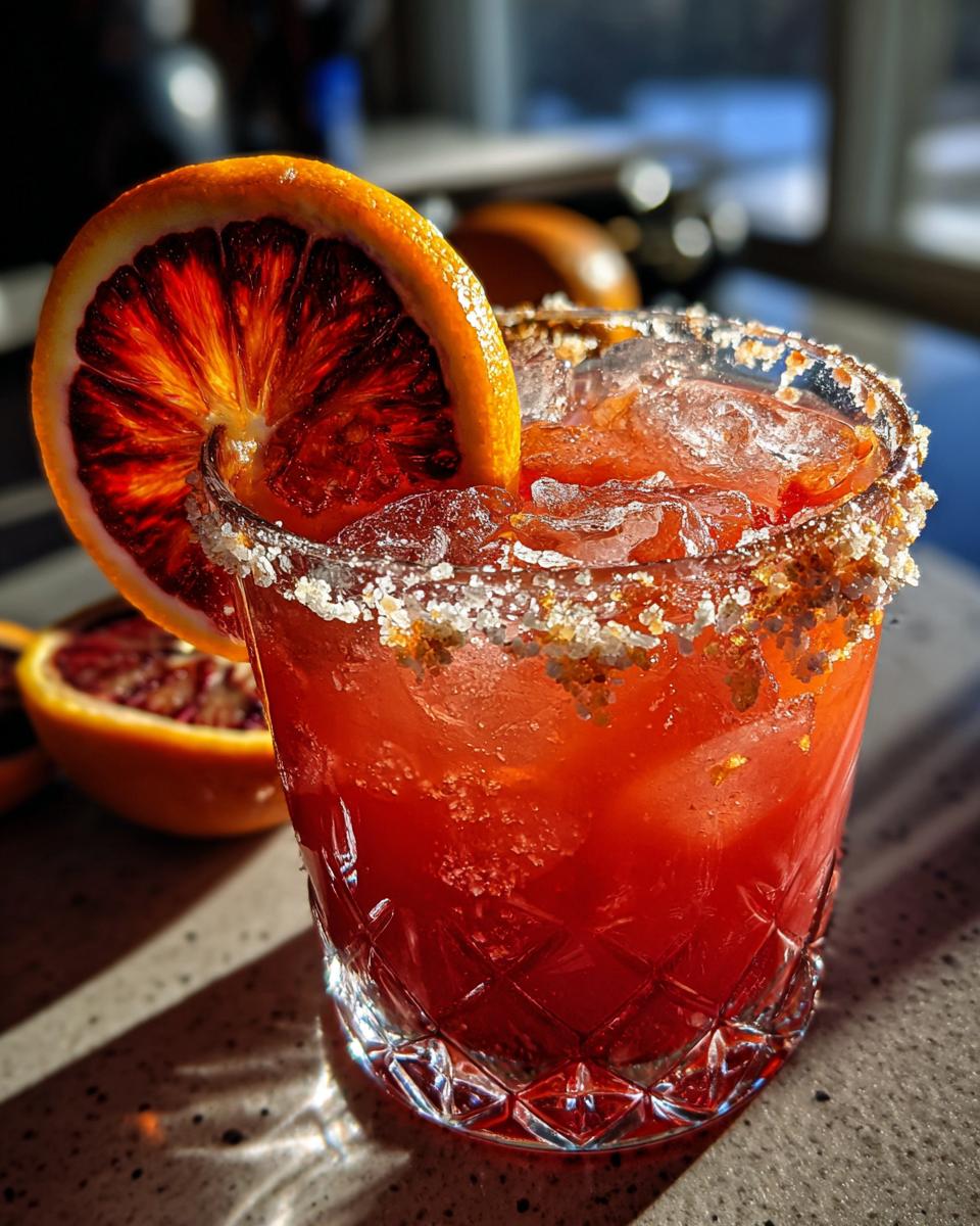 blood orange margarita cocktail recipe - detail 2