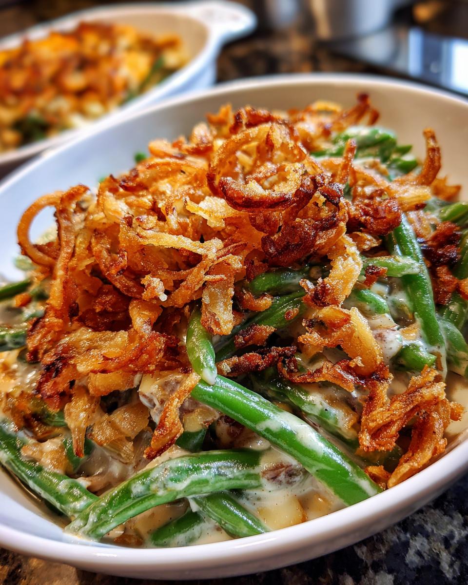 campbell's green bean casserole - detail 1