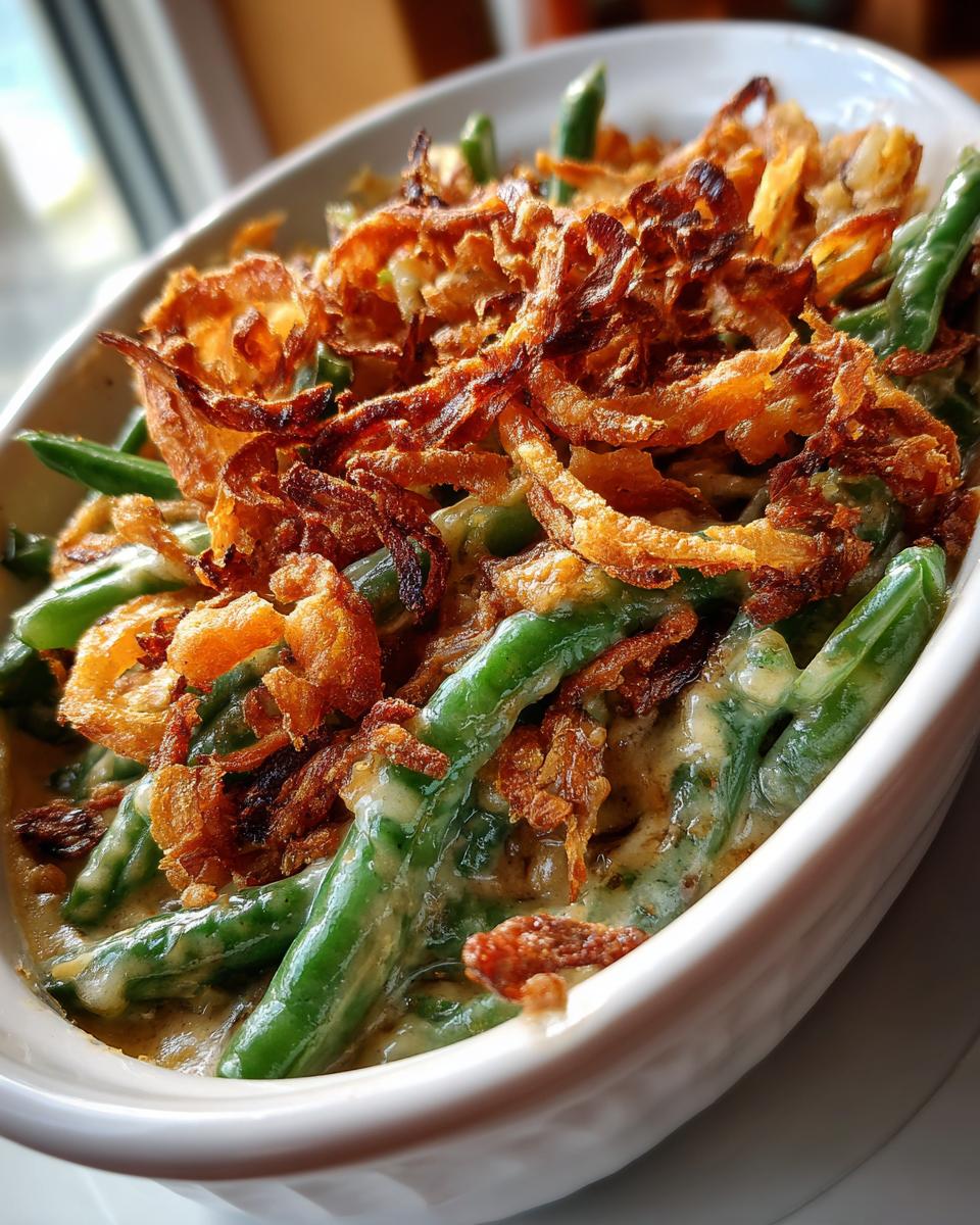 campbell's green bean casserole - detail 2
