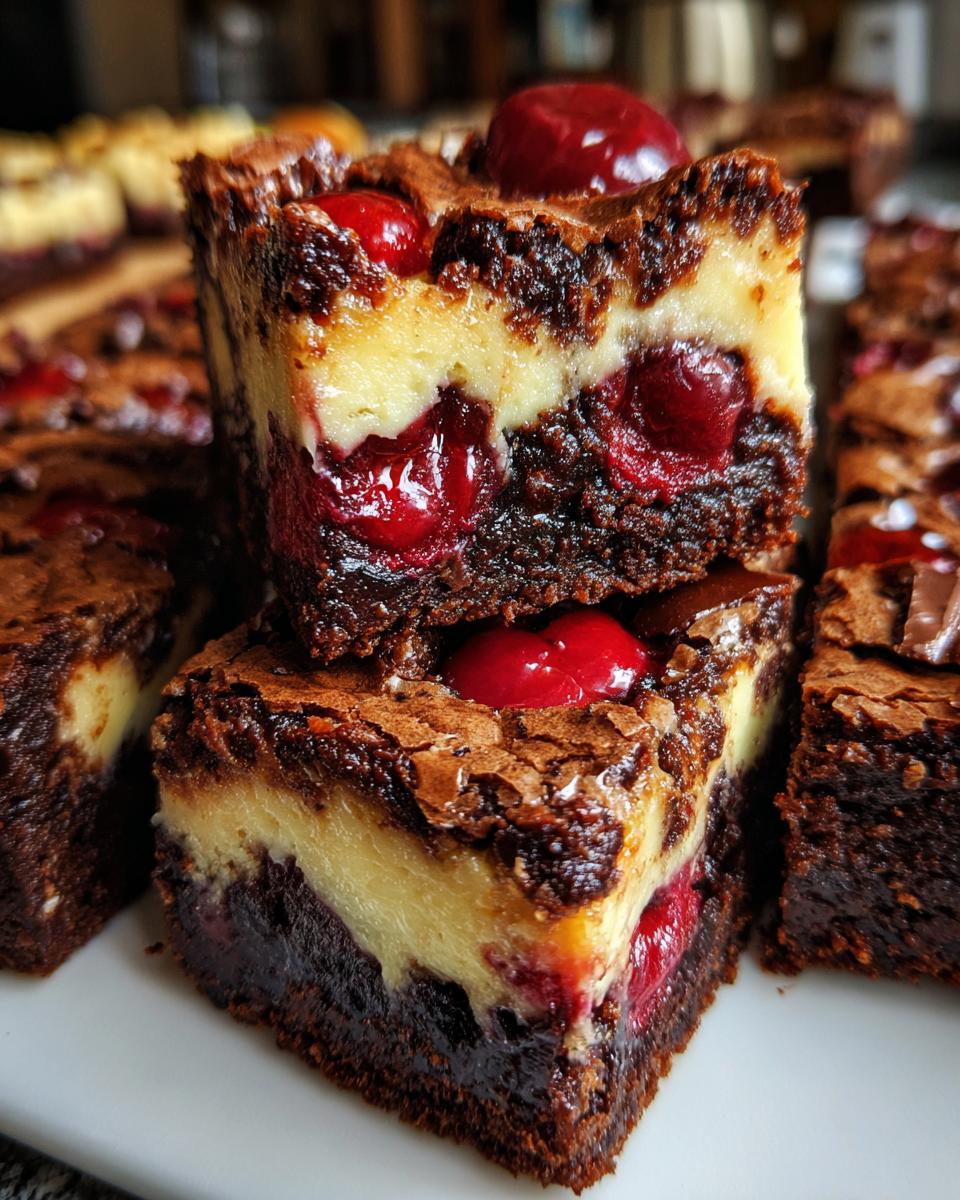 cherry cheesecake brownies easy