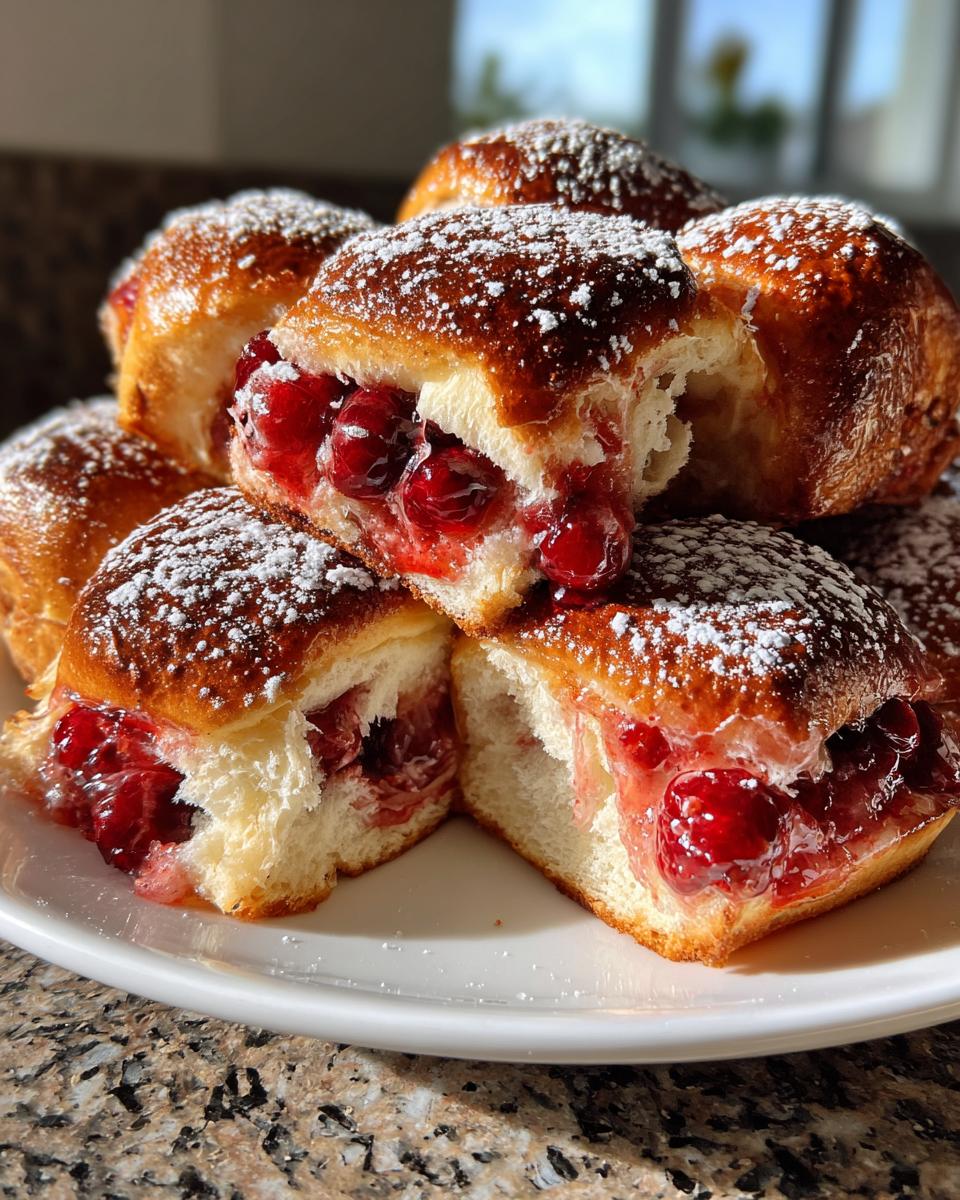 cherry sweet rolls - detail 2