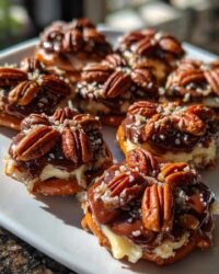 christmas rolo pretzel sandwiches