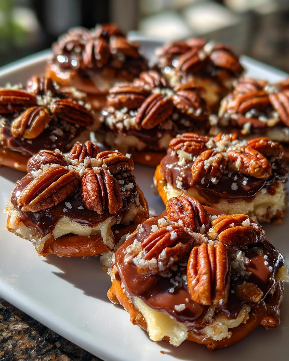 christmas rolo pretzel sandwiches