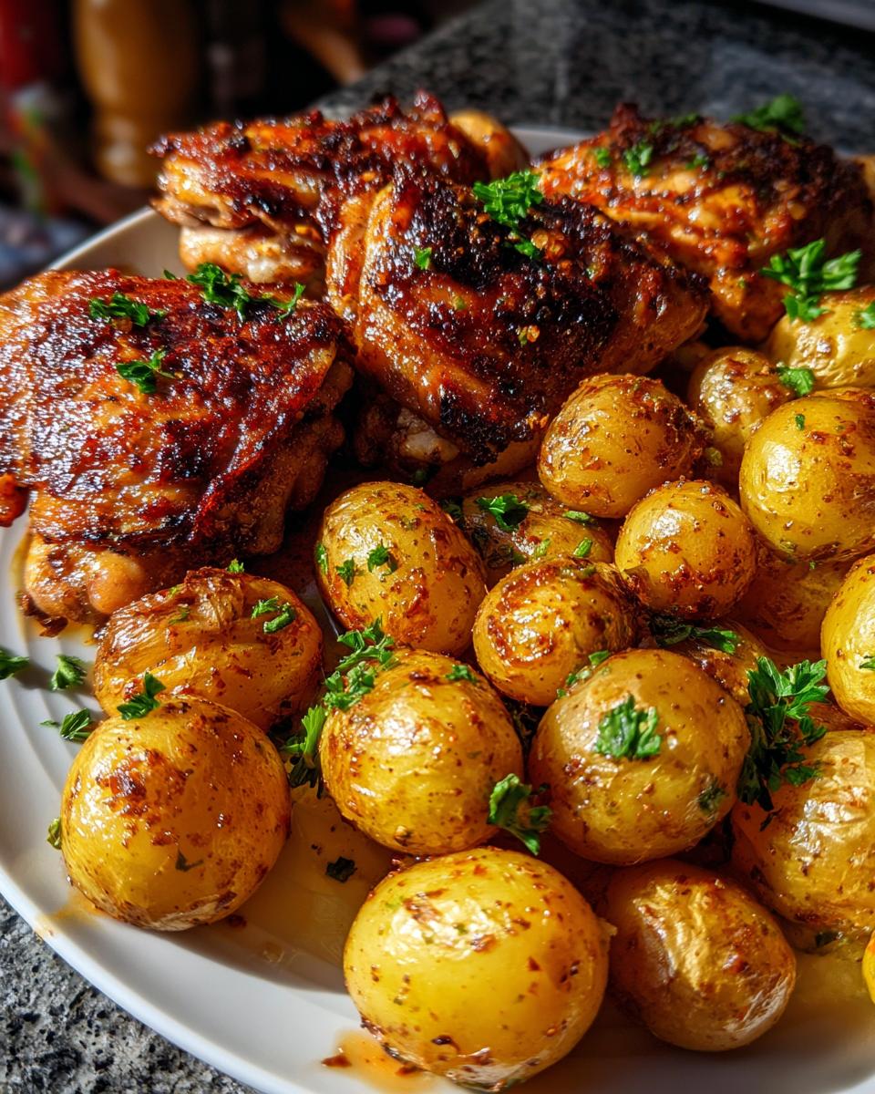 classic baked chicken and potatoes recipes - detail 1