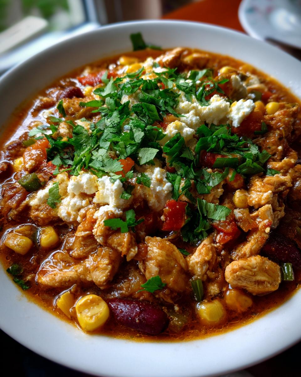 cream cheese chicken chili