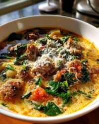 creamy parmesan italian sausage soup