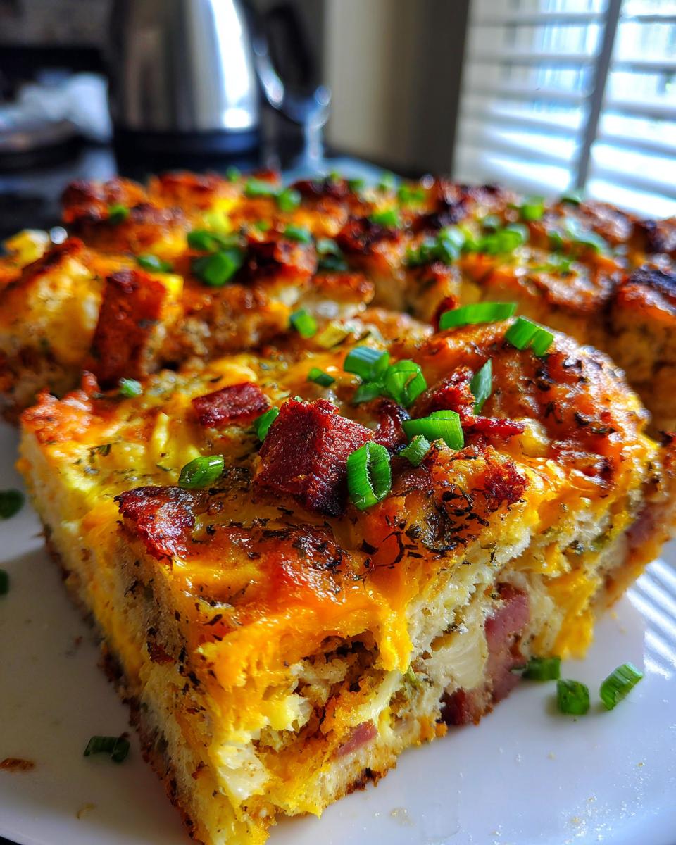 egg bake with stove top stuffing - detail 1