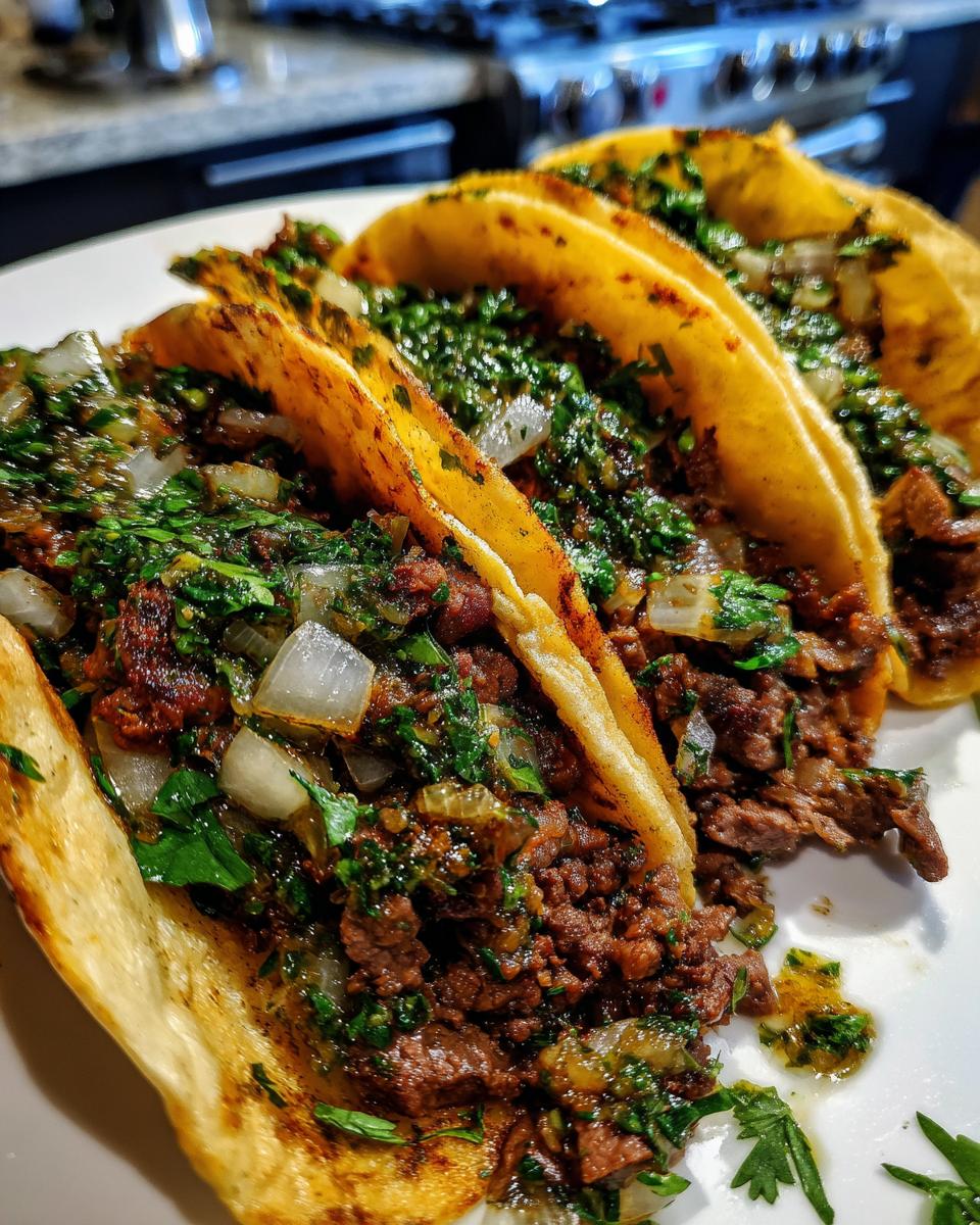 minced beef tucumanas with chimichurri - detail 2