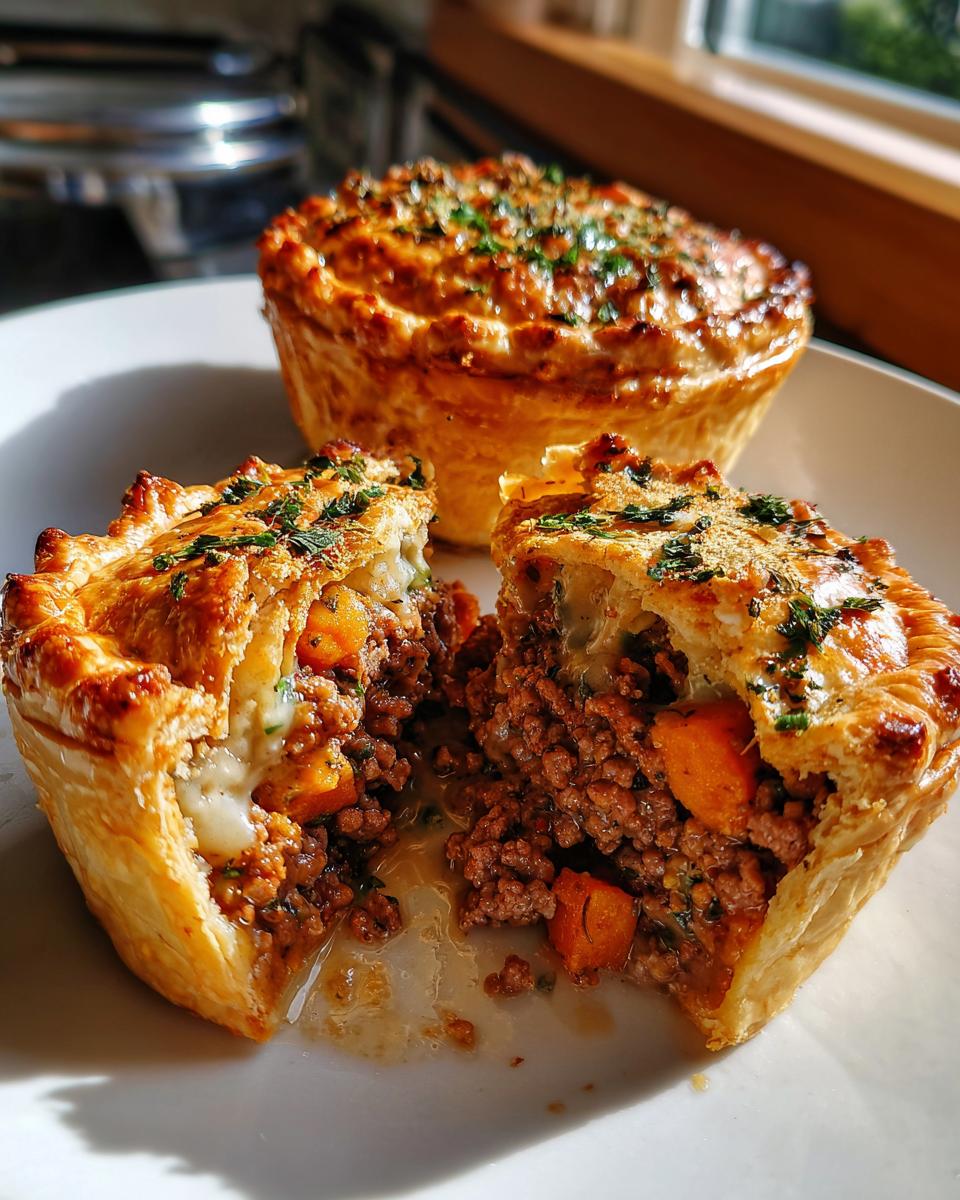 minced wallaby and sweet potato pies - detail 2
