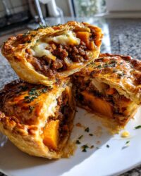 minced wallaby and sweet potato pies