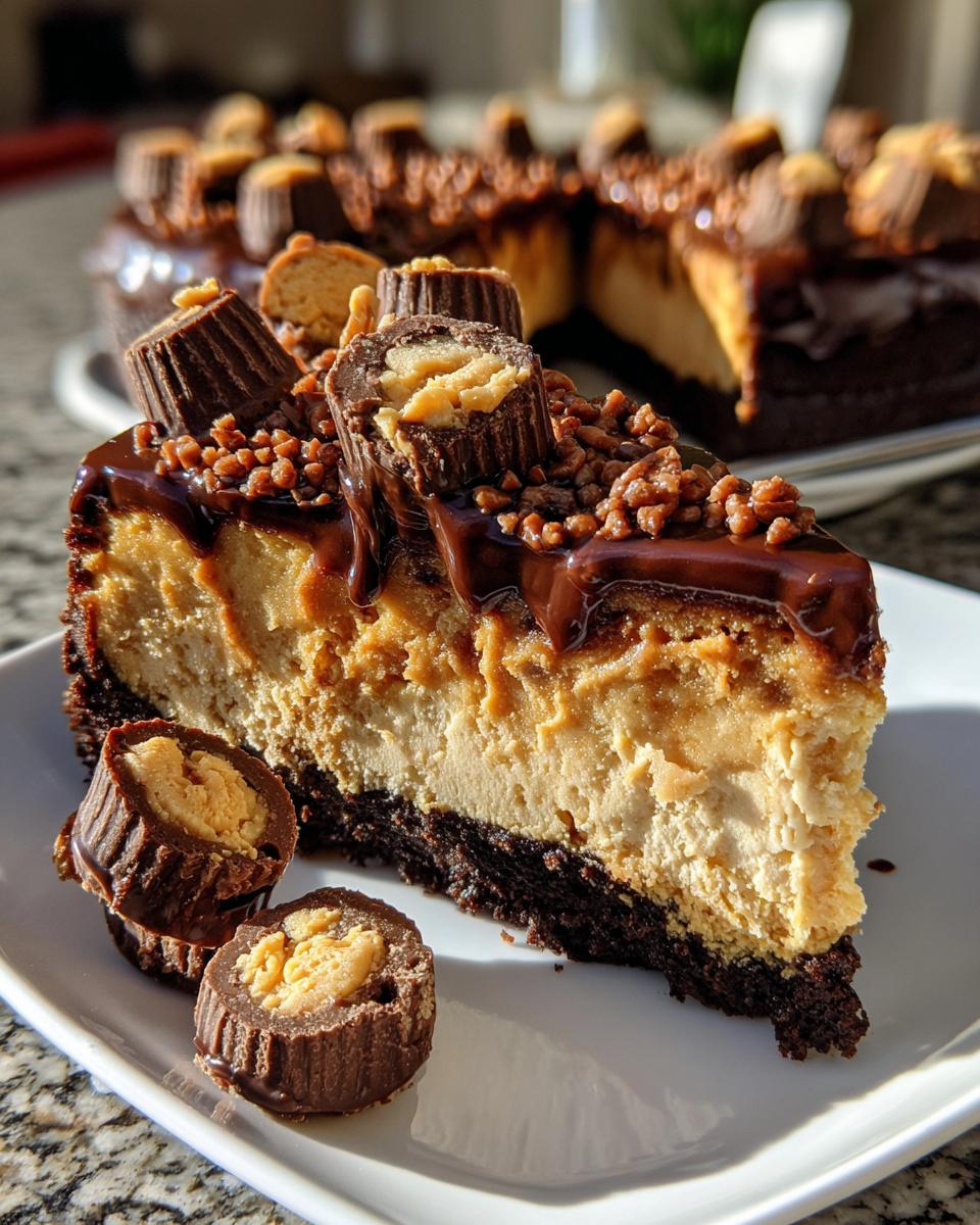 peanut butter cup cheesecake - detail 2
