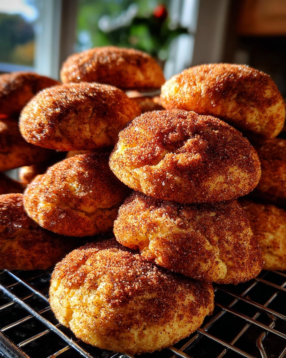 pumpkin snickerdoodle cookies