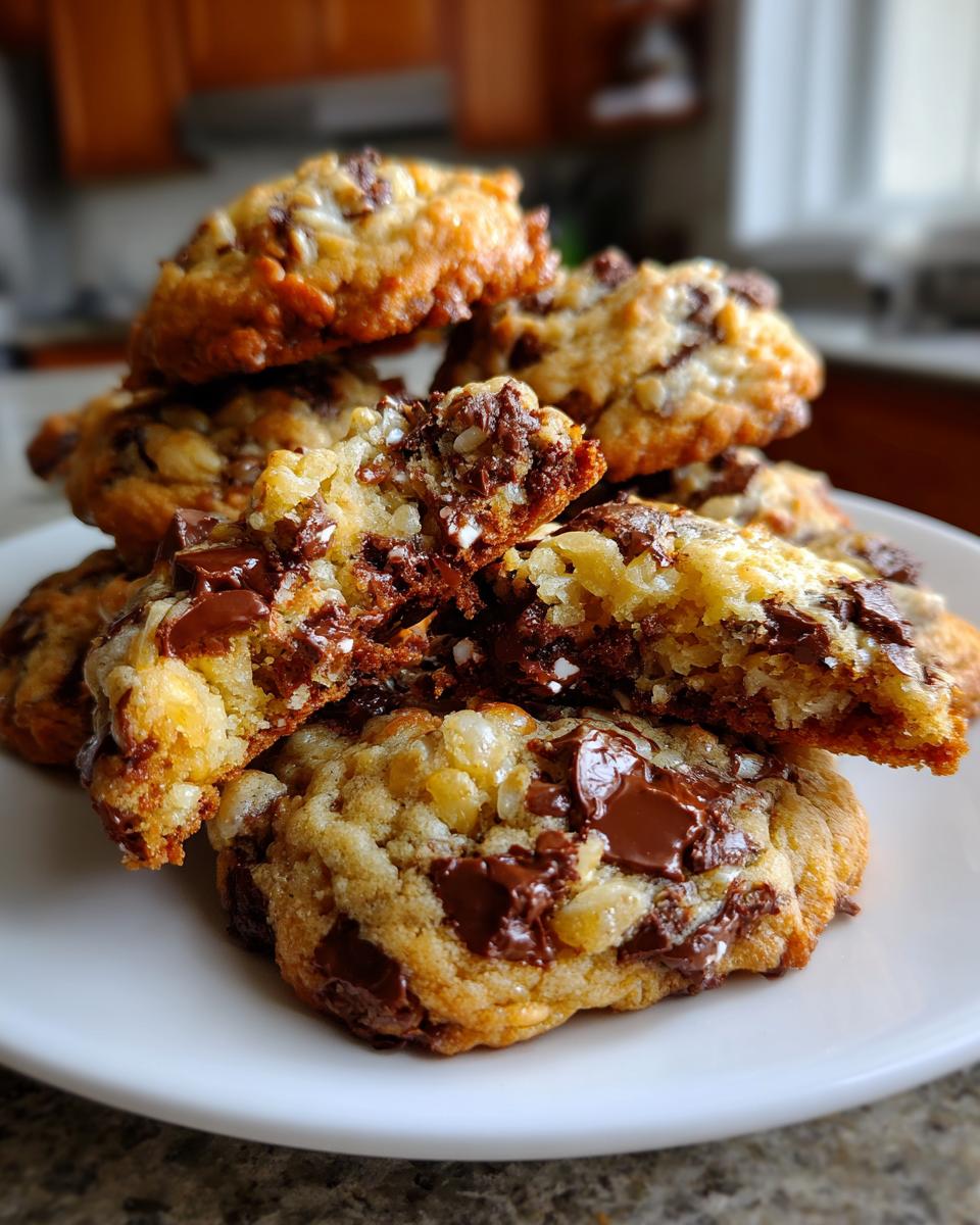 rice krispie chocolate chip cookies - detail 1