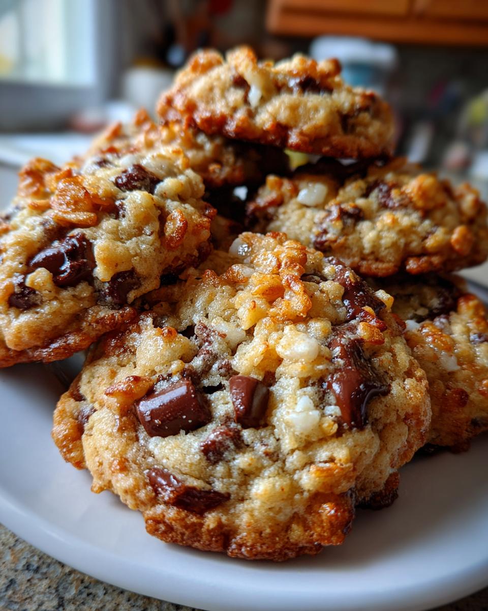rice krispie chocolate chip cookies - detail 2