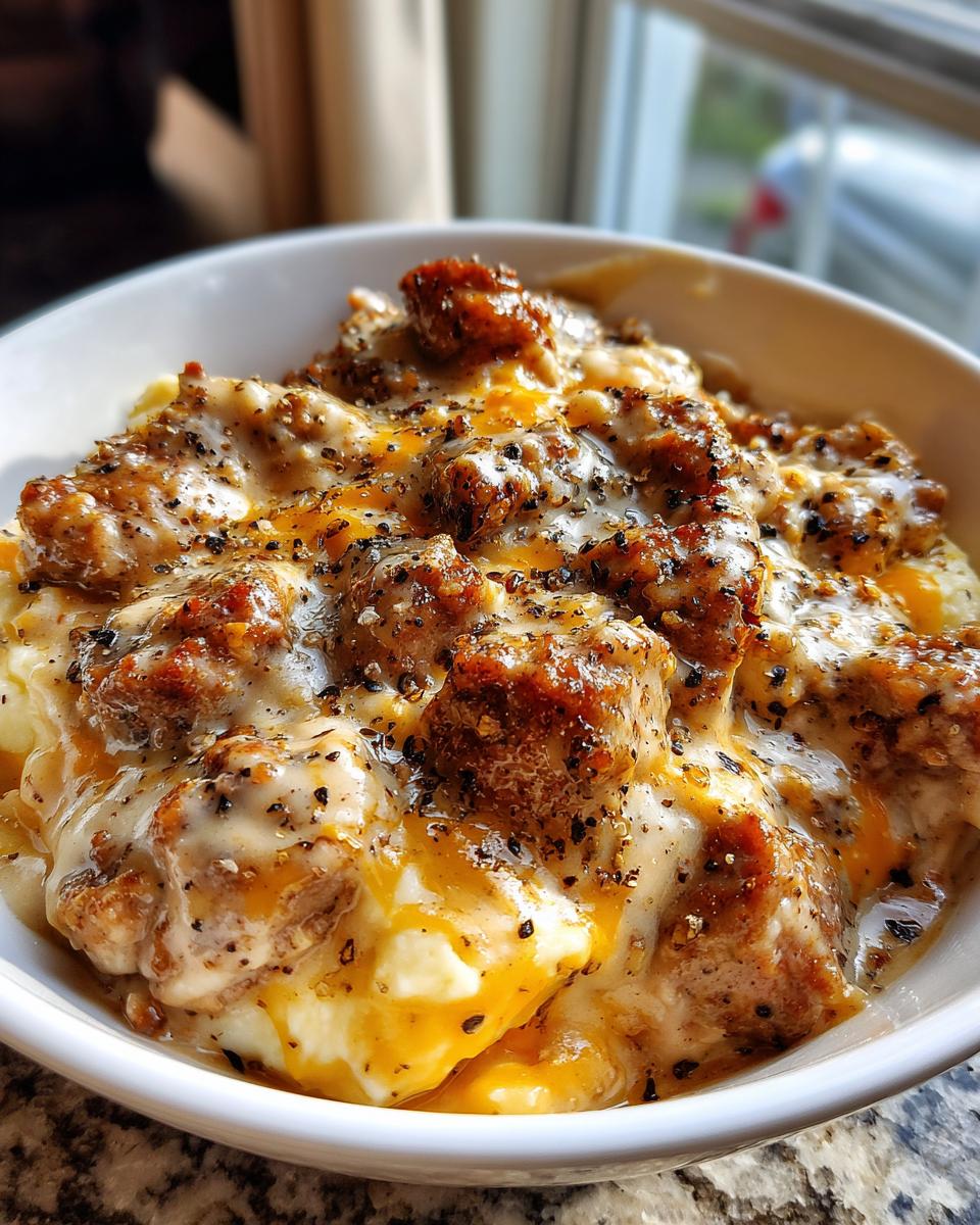 sausage gravy - detail 1