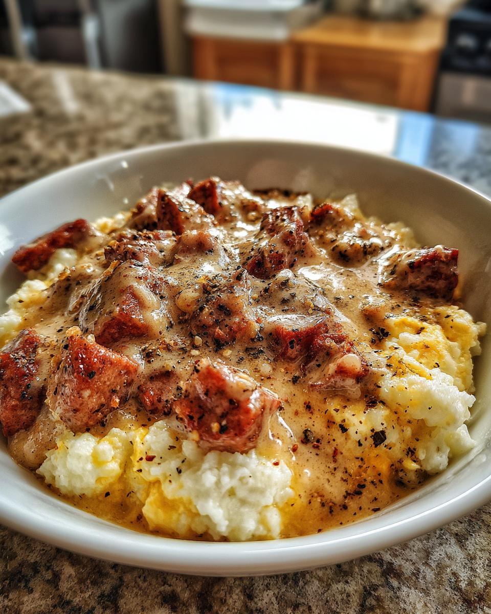 sausage gravy - detail 2