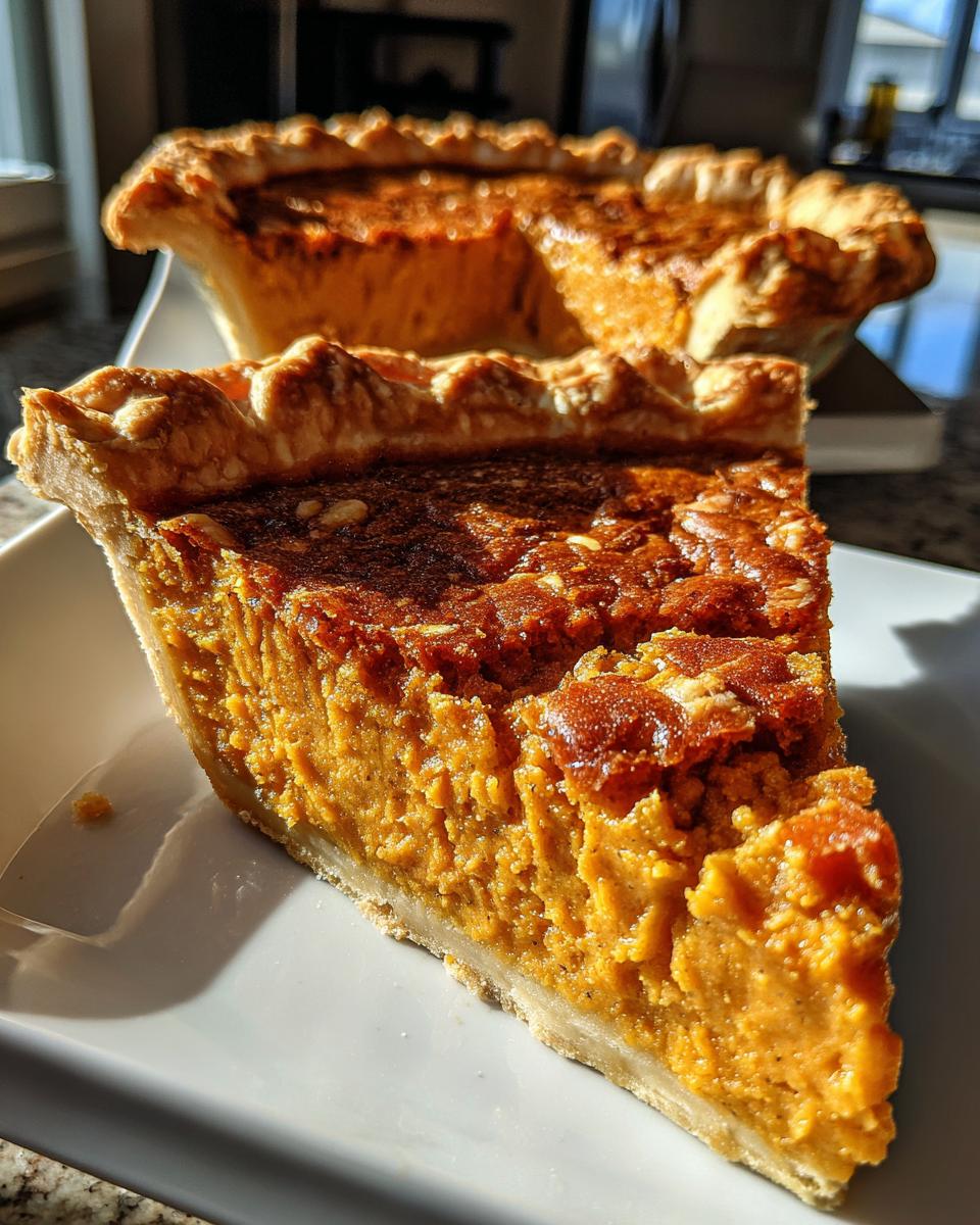 southern sweet potato pie - detail 1
