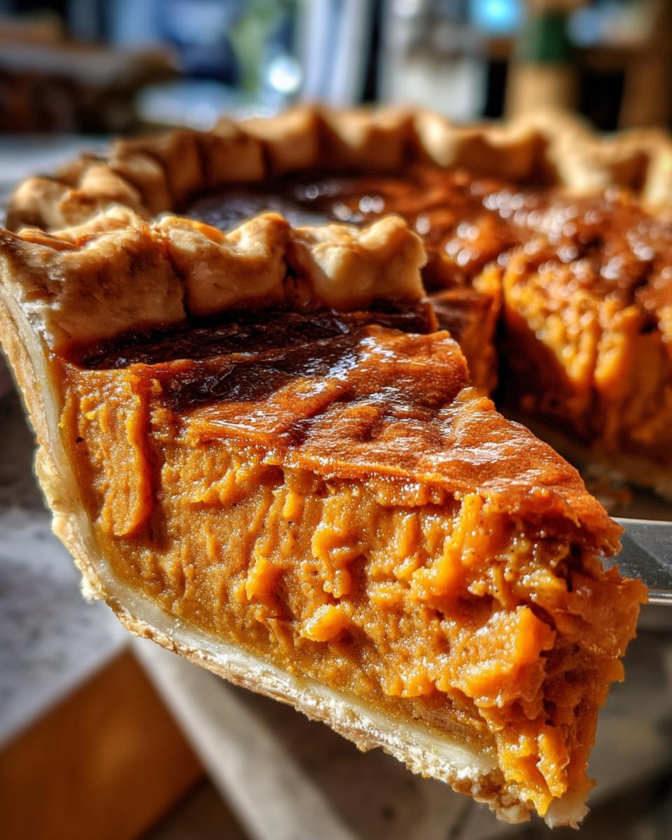 southern sweet potato pie - detail 2