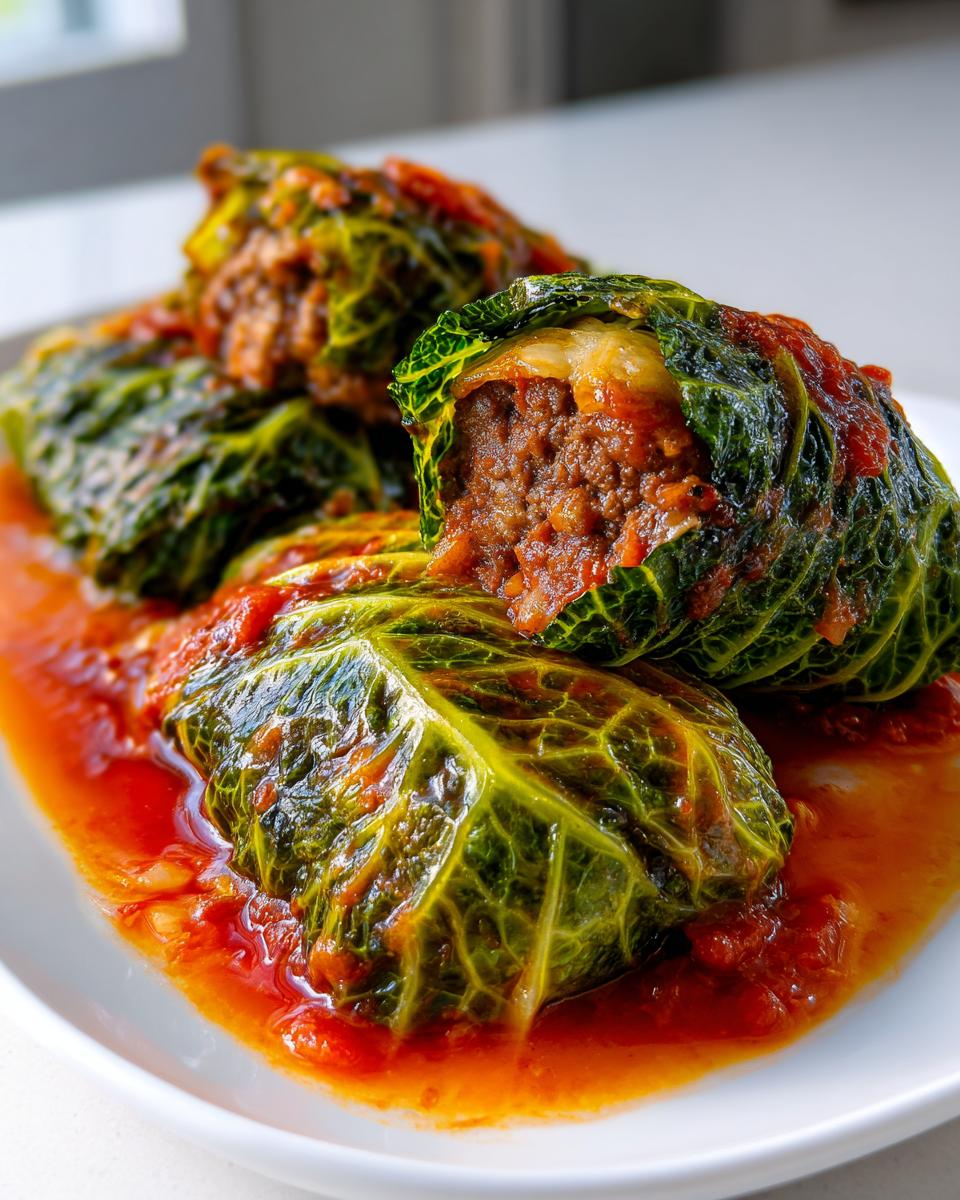 stuffed cabbage rolls - detail 1