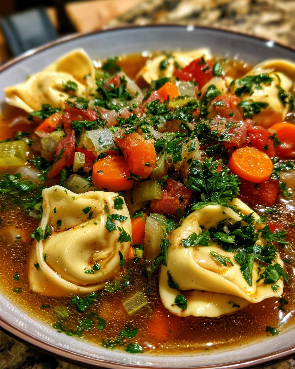 tortellini soup - detail 2