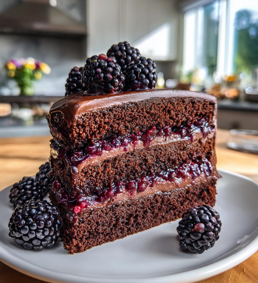 Chocolate Blackberry Gothic Halloween Cake - detail 1