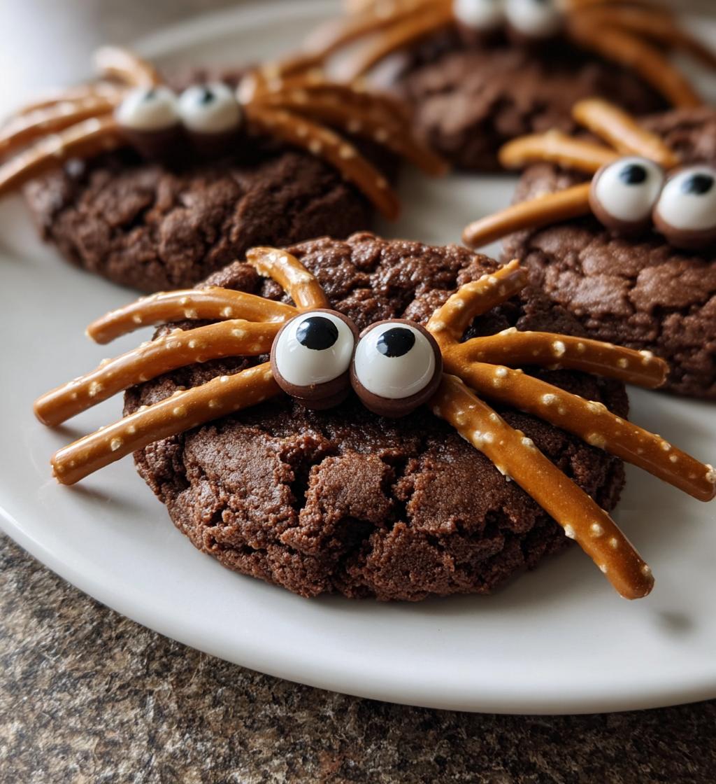 Chocolate Spider Cookies - detail 1