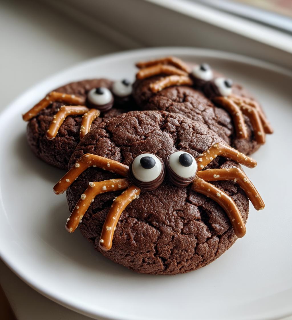 Chocolate Spider Cookies