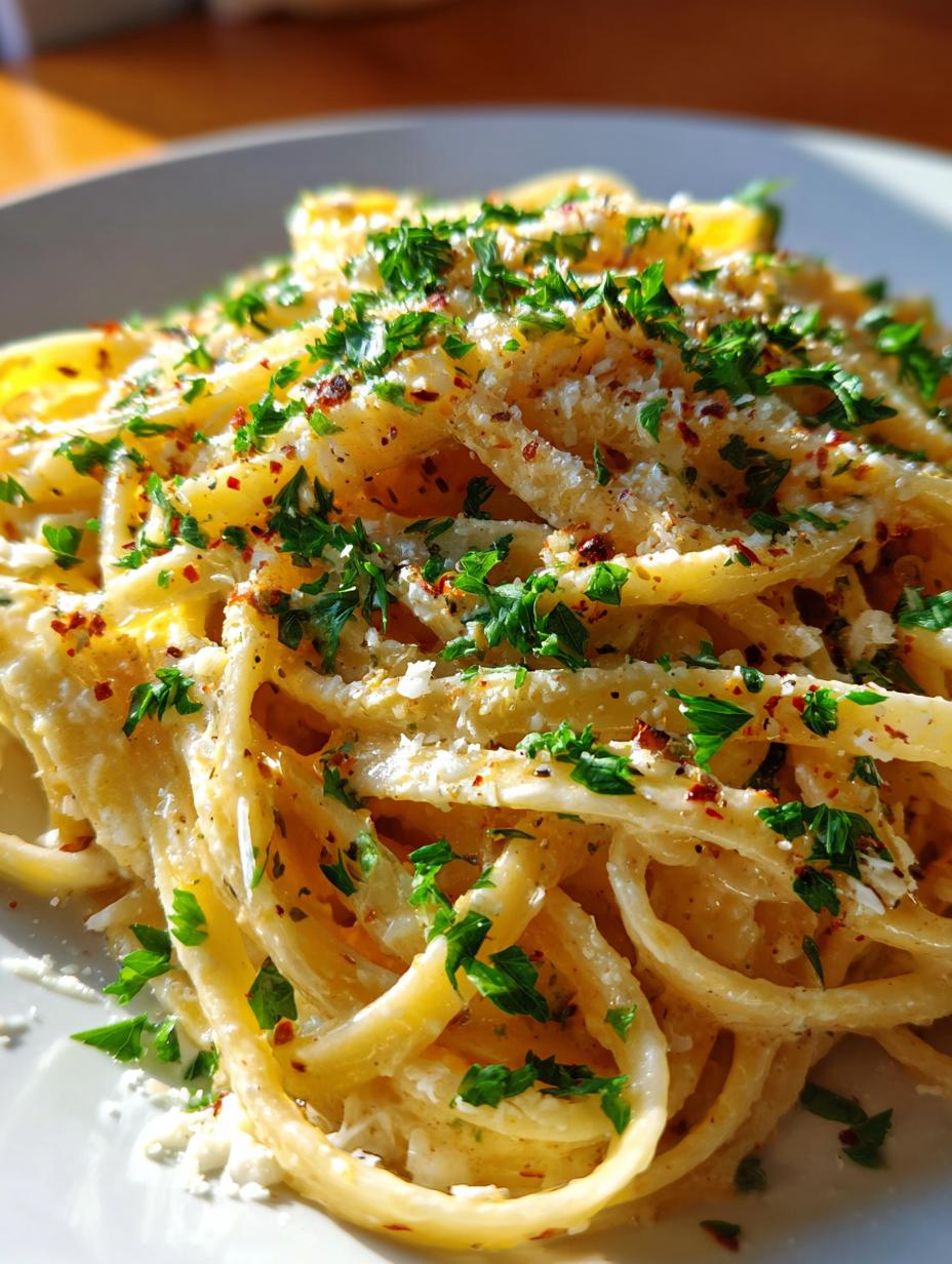 Creamy Garlic Parmesan Pasta