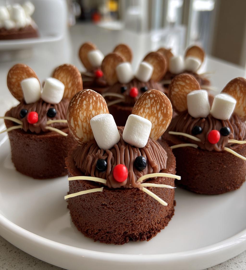 Creepy Mice Cakes