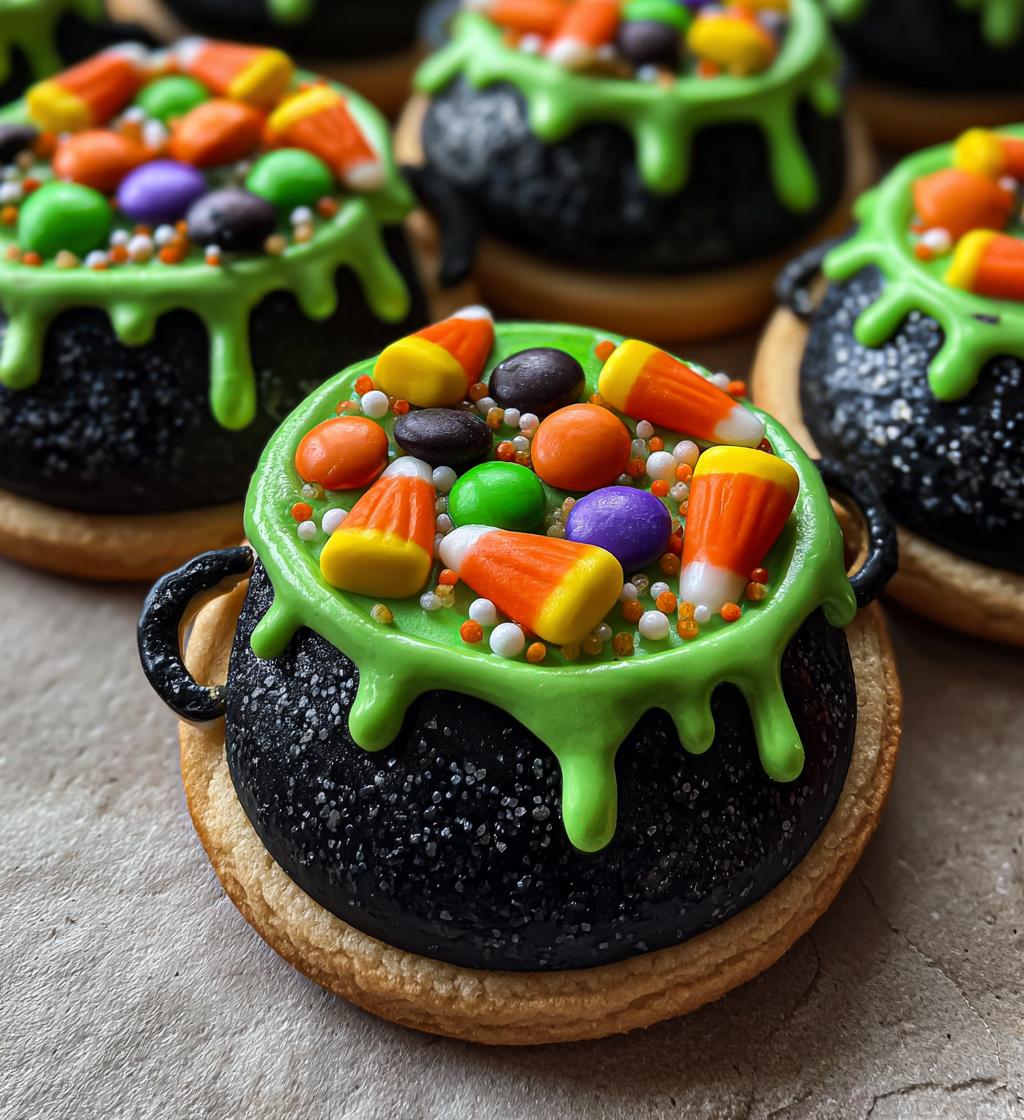 Halloween Cauldron Cookie Creation