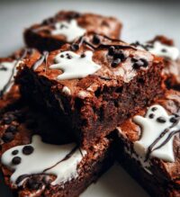 Halloween Ghost Brownies