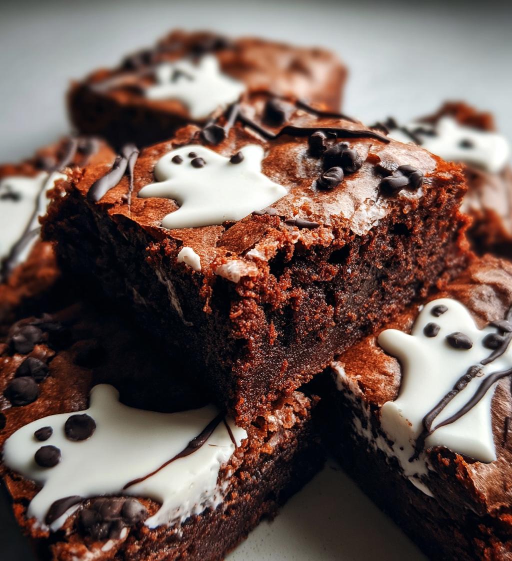 Halloween Ghost Brownies